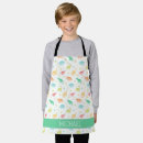 Search for green pattern aprons Children
