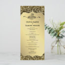 Search for black gold wedding programs Classic