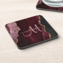 Search for burgundy coasters Girly