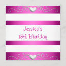 Search for fuschia and silver invitations Pink