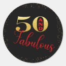 Search for fifty and fabulous stickers Gold glitter