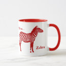 Search for zebra mugs Red