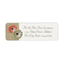 Search for gerbera daisy wedding return address labels Country