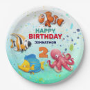 Search for fish birthday plates Nautical