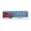 Search for fire truck return address labels Firefighter