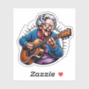 Search for guitar humour stickers Music