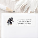 Search for thoroughbred horse return address labels Equestrian