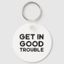 Search for trouble key rings Funny