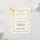 Search for white yellow gold birthday invitations Chic