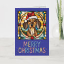 Search for weiner dog christmas cards Santa