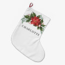 Search for poinsettia christmas stockings Red and green