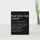 Search for coache christmas cards Favourite hobby badminton