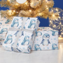Search for christmas penguin wrapping paper Watercolor