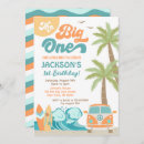 Search for the big one 1st birthday invitations Sea