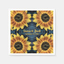 Search for sunflower wedding napkins Blue