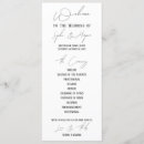 Search for simple script wedding programs Order of service