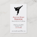 Search for karate business cards Professional