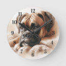 Search for boxer dog clocks Watercolor