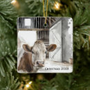 Search for cow christmas tree decorations Watercolor