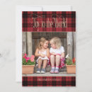 Search for red and black plaid christmas cards Rustic