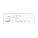Search for monogram f return address labels Monograms