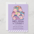 Search for funny unicorn invitations Purple