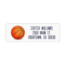 Search for basketball return address labels Orange