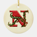 Search for letter n christmas tree decorations Initial