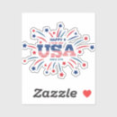 Search for blue fireworks stickers 4th of july