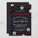 Search for red and black 21st birthday invitations Modern