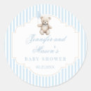 Search for blue teddy bear stickers Baby boy shower