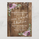 Search for vow renewal anniversary invitations Rustic wood
