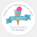 Search for ice cream birthday party stickers Girl