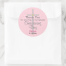 Search for christening thank you stickers Gold