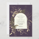 Search for purple rehearsal dinner invitations Gold