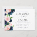 Search for blue and blush wedding invitations Modern