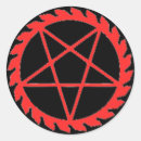 Search for red pentagram stickers Magic