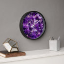 Search for purple crystal clocks Gemstone