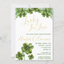 Search for irish bridal shower invitations Four leaf clover