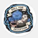 Search for game masters stickers D20