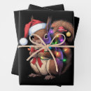 Search for christmas squirrel wrapping paper Santa
