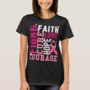 Search for cancer womens tshirts Faith