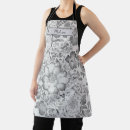 Search for gray pattern aprons Modern typography