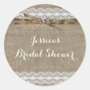 Search for burlap bridal shower stickers Rustic