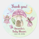 Search for fairy baby shower stickers Mushroom