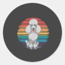 Search for retro poodle stickers Puppy