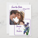 Search for purple iris invitations Minimal