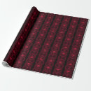 Search for gothic damask wrapping paper Red