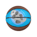 Search for blue basketballs Illustration