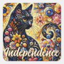Search for black cat painting stickers Whimsical